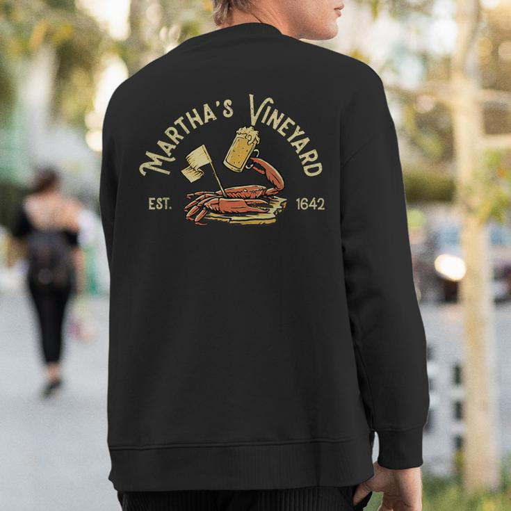 Martha's Vineyard Massachusetts Vintage Beach Mass Sweatshirt Back Print