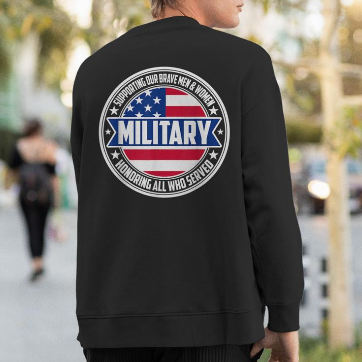 National Military Appreciation Month Sweatshirt Back Print