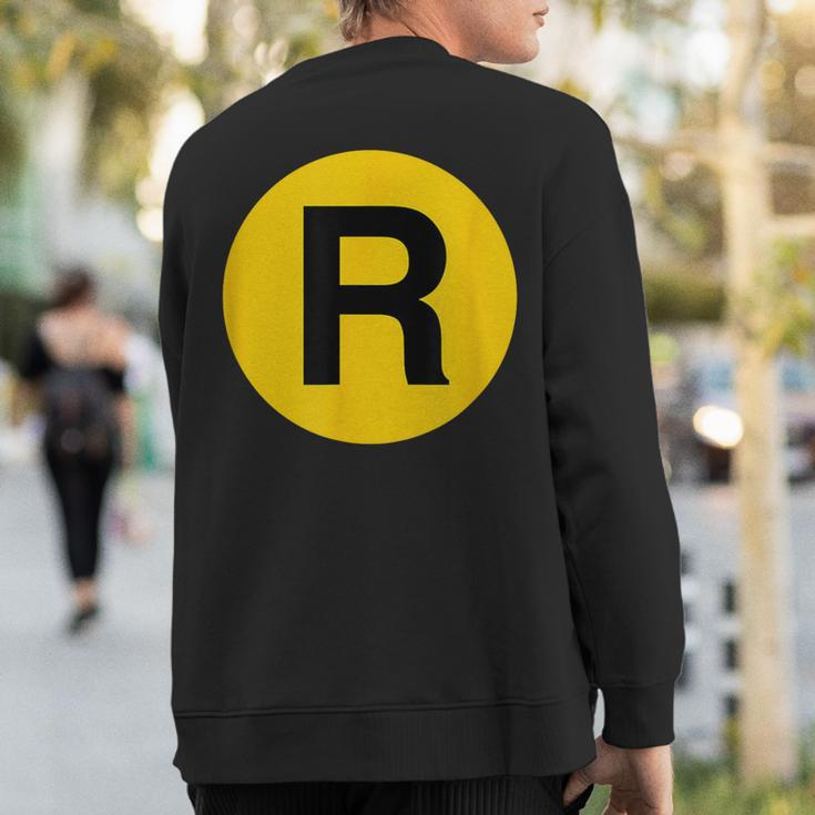 R Train New York Sweatshirt Back Print