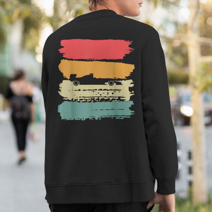 Slot Car Racing Retro Vintage 70S 80S Style Sweatshirt Back Print