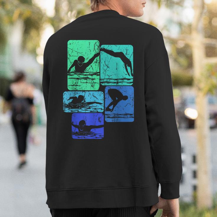 Swimming Swimmers Sweatshirt Back Print