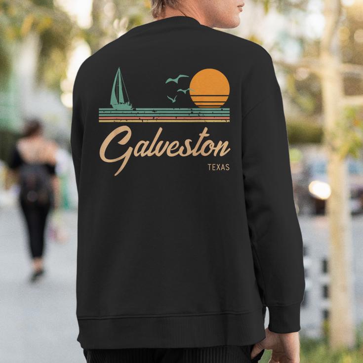 Vintage Galveston Texas Sweatshirt Back Print