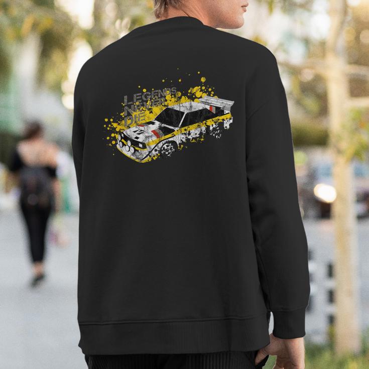 Vintage German Group B Rally Car Racing Motorsport Livery Sweatshirt Back Print