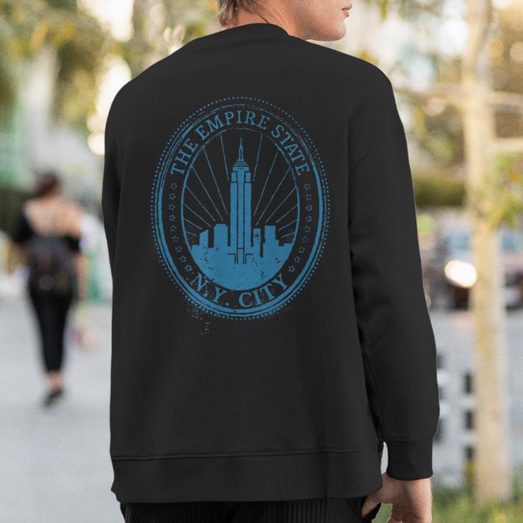 Vintage Look Empire State Building Sweatshirt Back Print