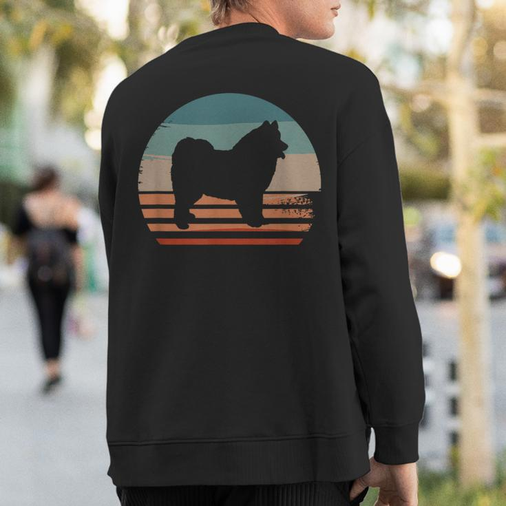Vintage Retro Samoyed Dog Lover Sweatshirt Back Print