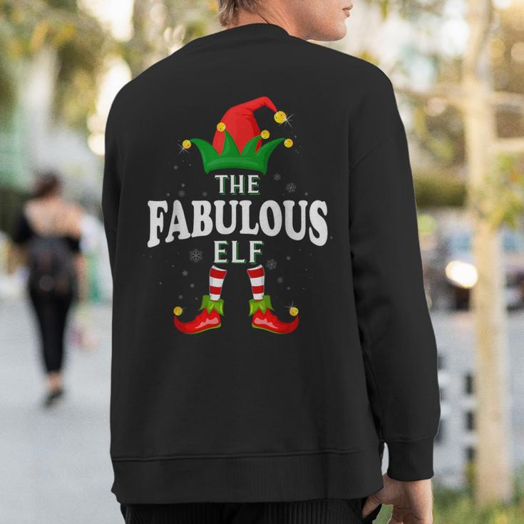 Xmas Fabulous Elf Family Matching Christmas Pajama Sweatshirt Back Print