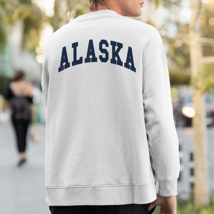 Alaska Throwback Print Classic Sweatshirt Back Print