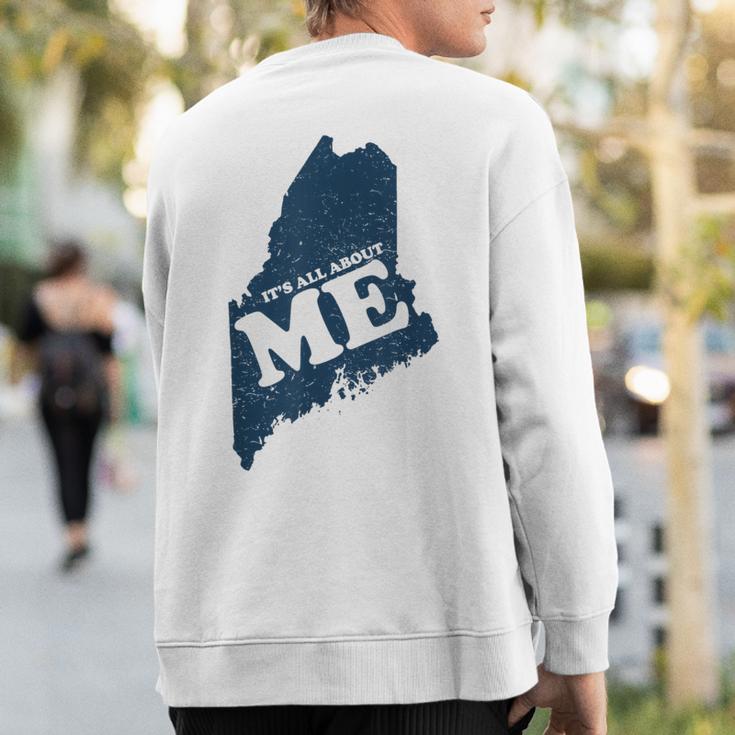 All About Me Maine Sweatshirt Back Print