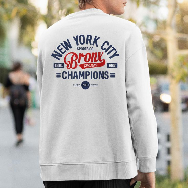 New York City Sport Co Football Baseball Basketball Fan Sweatshirt Back Print