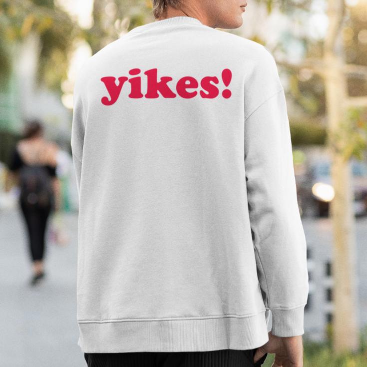 Yikes Cute Pastel Aesthetic FashionSweatshirt Back Print