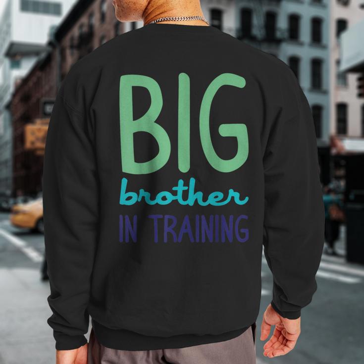 Big Brother In Training For Great Bros Sweatshirt Back Print