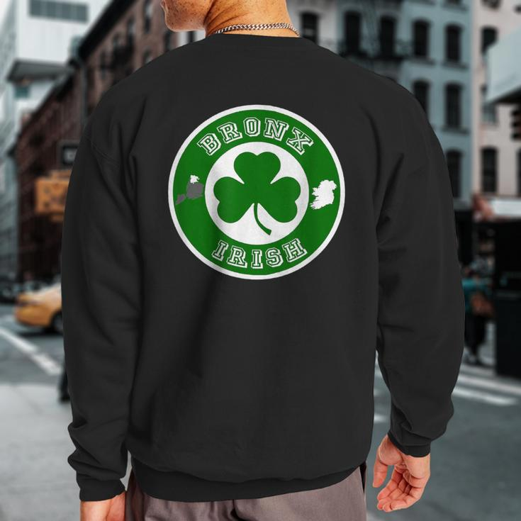 Bronx Nyc St Patrick's Paddys Day New York Irish Sweatshirt Back Print
