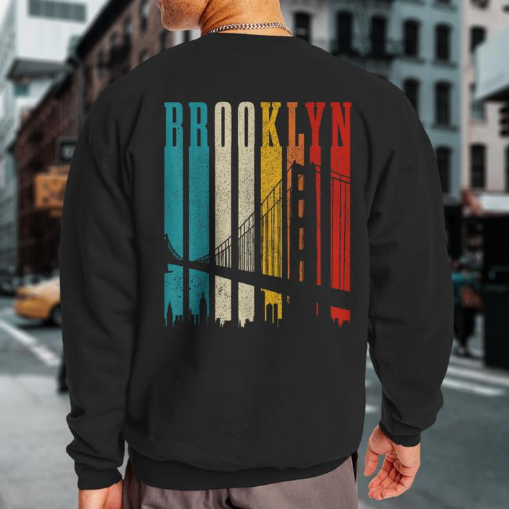 Brooklyn Bridge Vintage Ny Nyc Pride New York City Sweatshirt Back Print