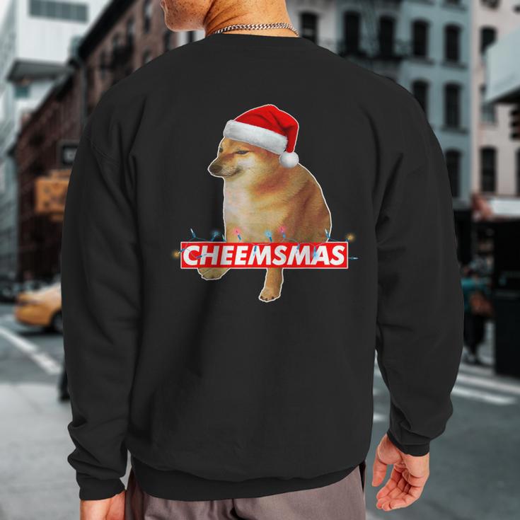 Cheems Cheemsmas Christmas Sweater Doge Meme Sweatshirt Back Print