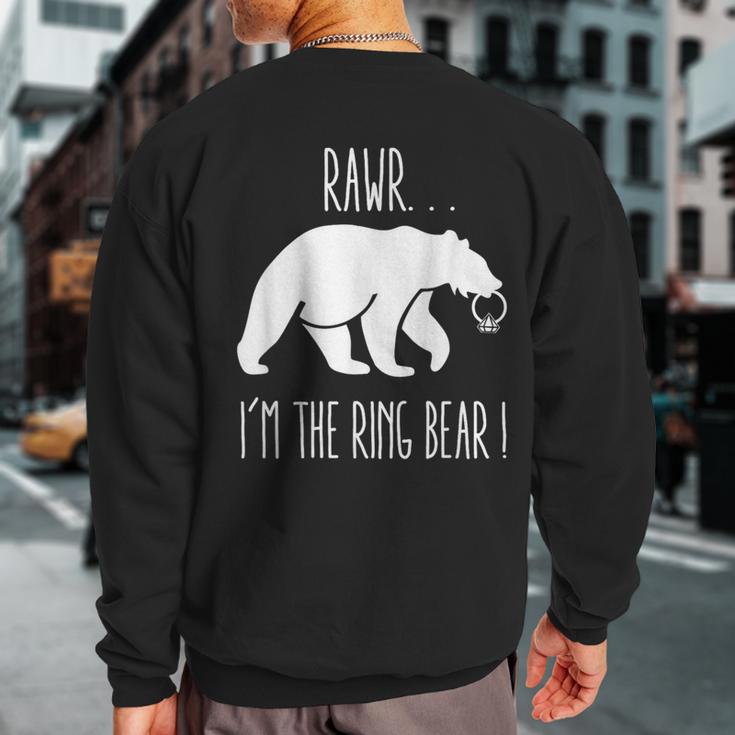 Cute Rehearsal Dinner For Ring Bearer Sweatshirt Back Print