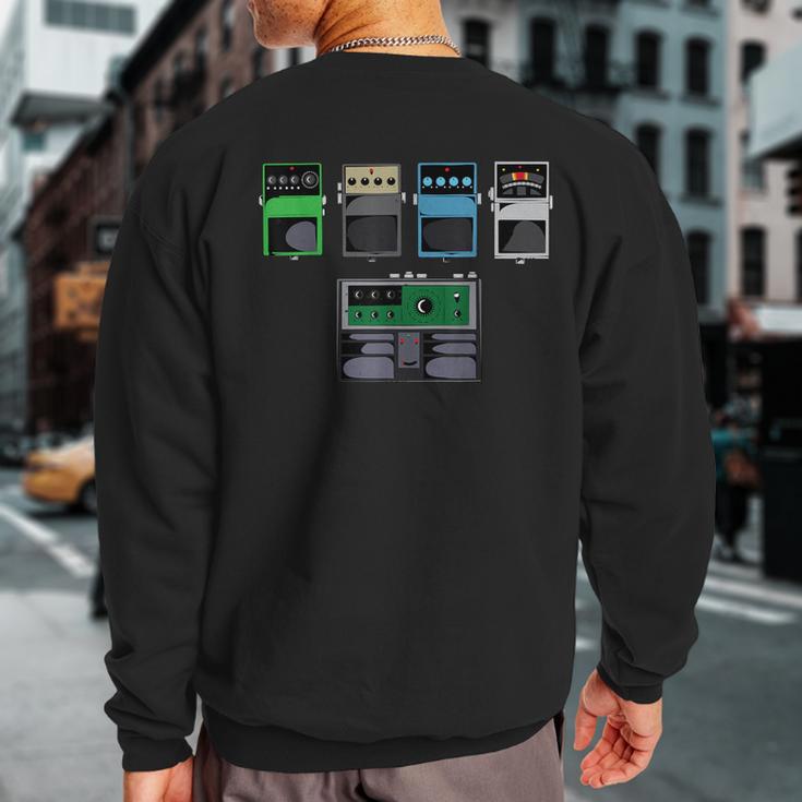 Guitar PedalsClassic Rock Effects Guitarist Sweatshirt Back Print