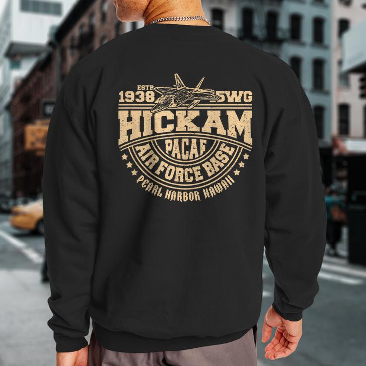 Hickam Air Base Usaf Pearl Harbor Hawaii Usa Sweatshirt Back Print