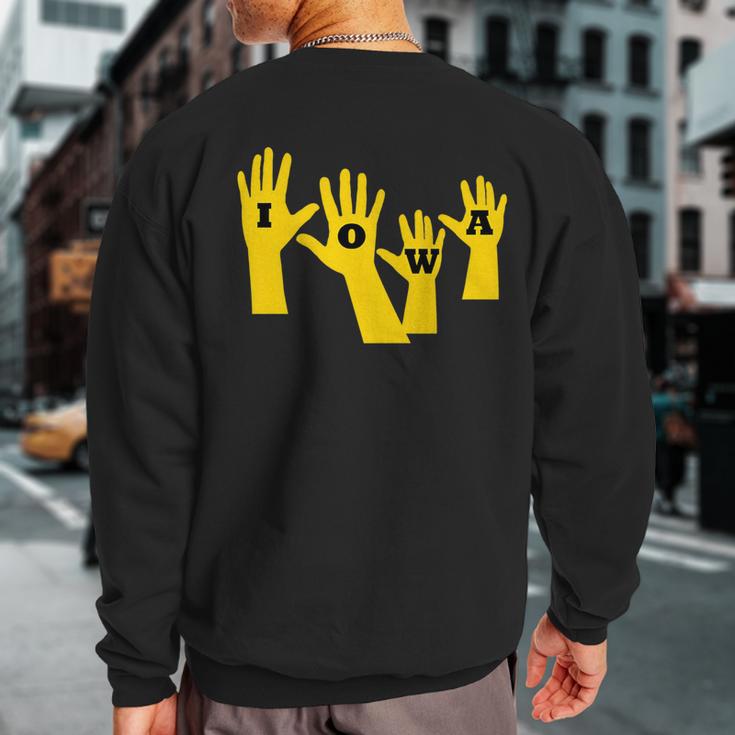 Iowa Football Iowa Waves Sweatshirt Back Print