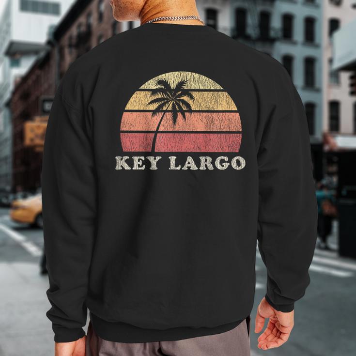 Key Largo Fl Vintage 70S Retro Throwback Sweatshirt Back Print