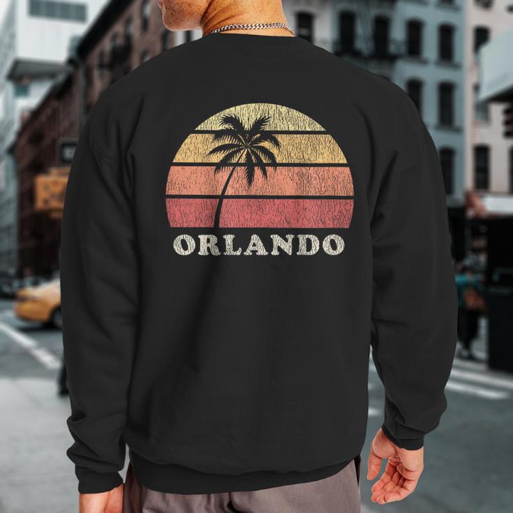 Orlando Fl Vintage 70S Retro Throwback Sweatshirt Back Print