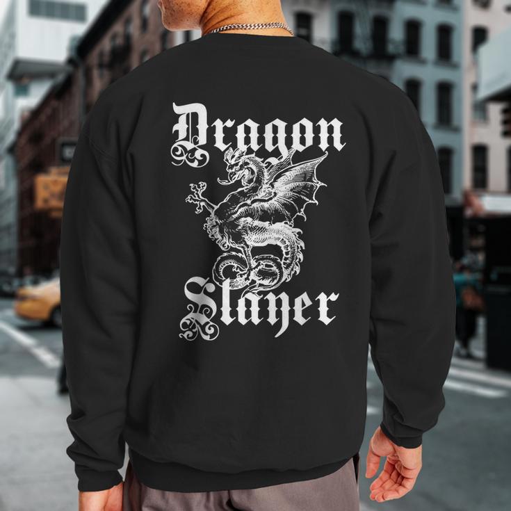 Renaissance Faire Dragon Slayer Sweatshirt Back Print