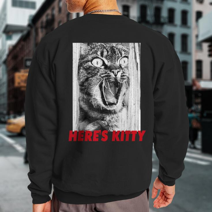Shining Cat Here Is Kitty Kitten And Movie Love Sweatshirt Back Print