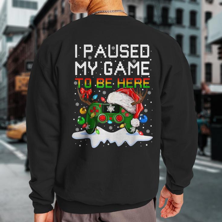 Video-Game Controller Santa Hat Christmas Gaming X-Mas Gamer Sweatshirt Back Print