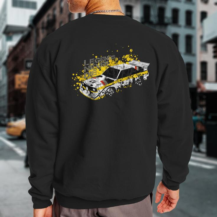 Vintage German Group B Rally Car Racing Motorsport Livery Sweatshirt Back Print