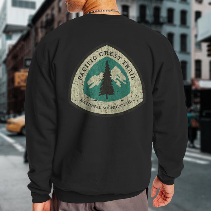 Vintage Pacific Crest National Trail 1968 Lover Hiking Sweatshirt Back Print