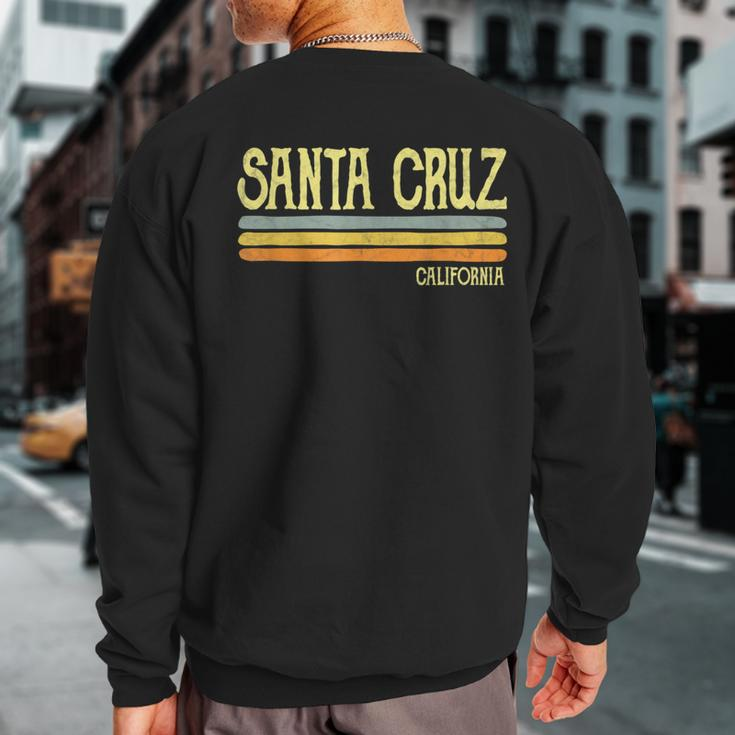 Vintage Santa Cruz California Ca Souvenir Sweatshirt Back Print