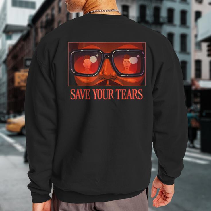 Your Vintage Save Music Retro Tears Style Sweatshirt Back Print