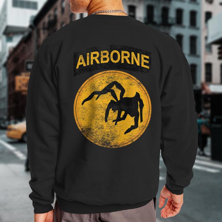 Ww2 135Th Airborne Division Parachute Patch Spider Military Sweatshirt Back Print