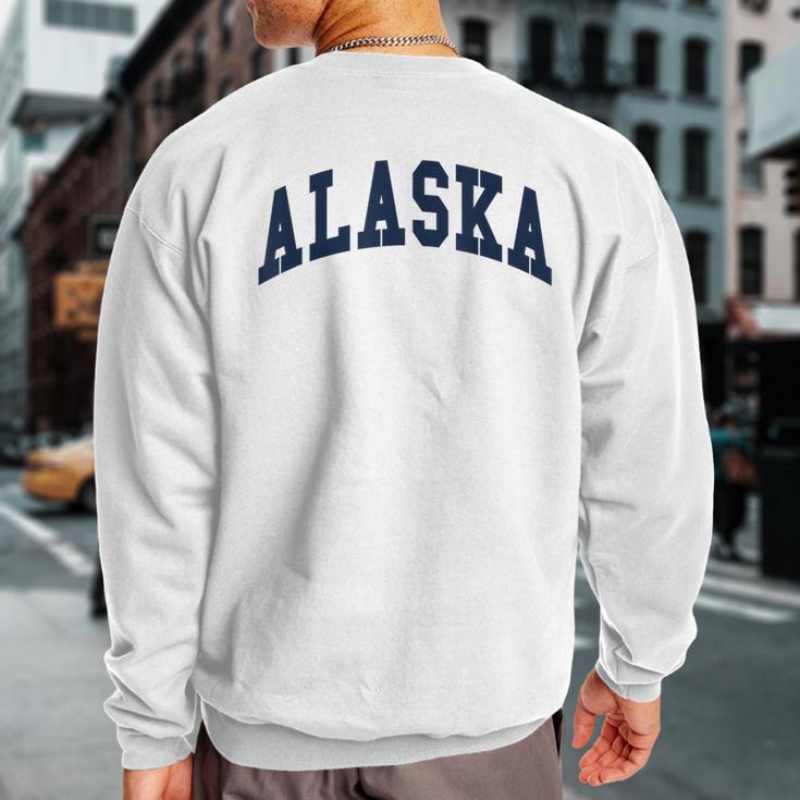 Alaska Throwback Print Classic Sweatshirt Back Print