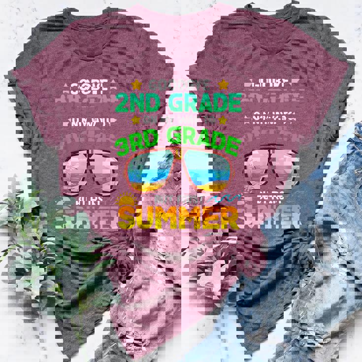 Goodbye 2Nd Grade Way To 3Rd Grade First Summer Graduation Bella Canvas T-shirt