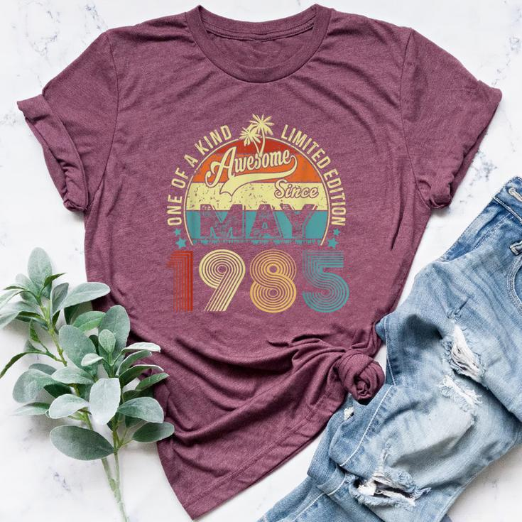 39 Years Old Vintage May 1985 39Th Birthday Women Bella Canvas T-shirt