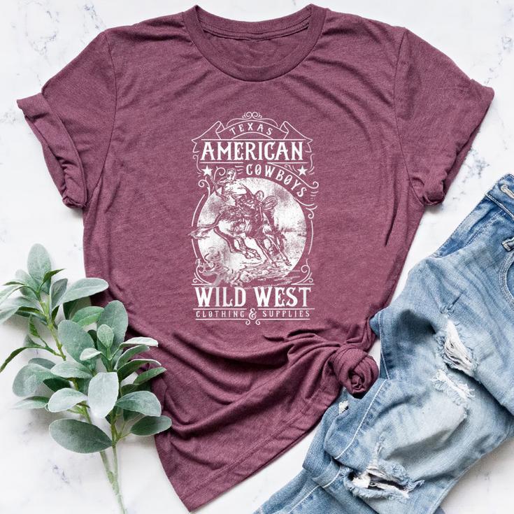 American Cowboys Vintage Graphic Wild West Cowboys Bella Canvas T-shirt