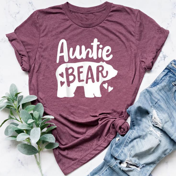 Auntie Aunt Auntie Bear Bella Canvas T-shirt