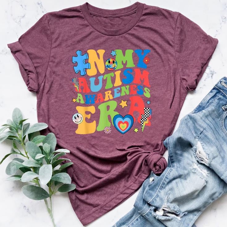 In My Autism Awareness Era Support Puzzle Be Kind Groovy Bella Canvas T-shirt