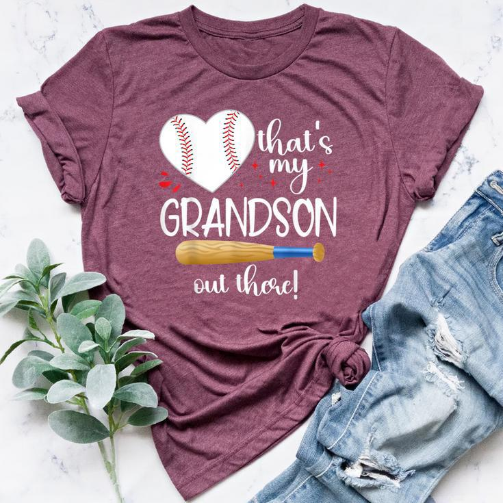 Baseball Grandma Thats My Grandson Out There Women Bella Canvas T-shirt