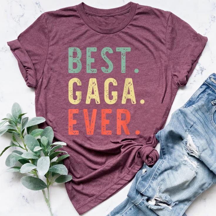 Best Gaga Ever Family Retro Vintage Grandma Bella Canvas T-shirt