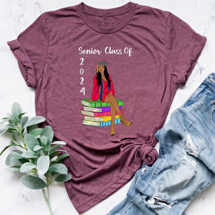 Black Girl Graduation Senior Class Of 2024 Graduate Women Bella Canvas T-shirt