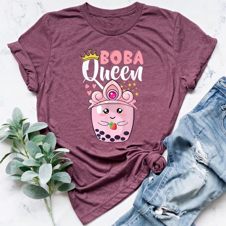 Boba Queen For N Girls Boba Bubble Tea Kawaii Japanese Bella Canvas T-shirt