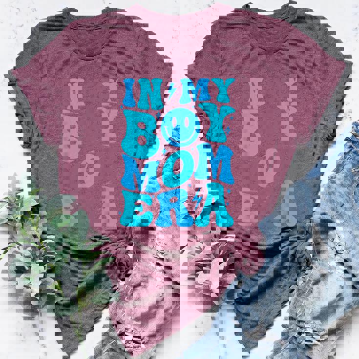 In My Boy Mom Era Retro Groovy Mom Life Happy Mother's Day Bella Canvas T-shirt