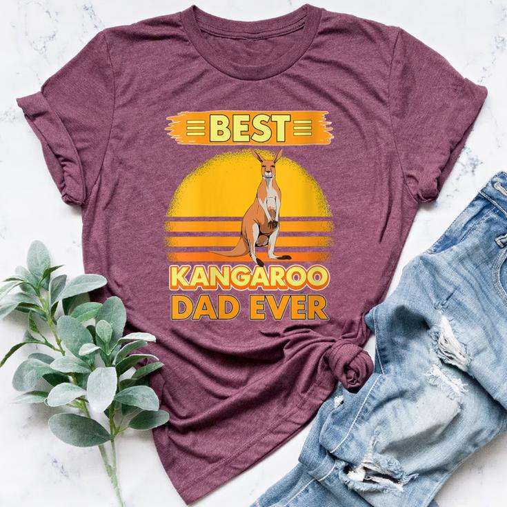 Boys Best Kangaroo Dad Ever Father's Day Kangaroo Bella Canvas T-shirt