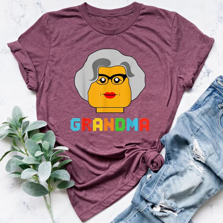 Building Block Brick Grandma Master Builder Family Matching Bella Canvas T-shirt