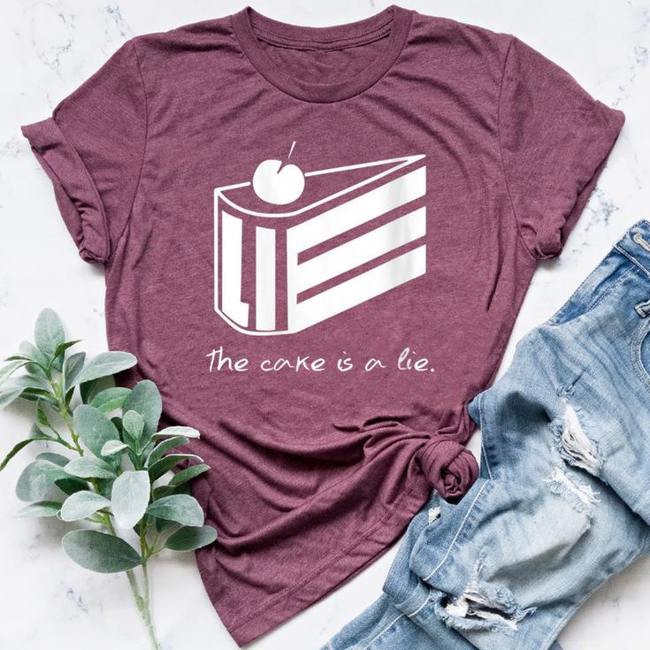 The Cake Is A Lie Portal Bella Canvas T-shirt