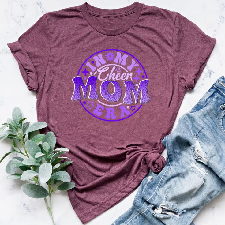 Cheer Mom In Her Purple Era Best Cheerleading Mother Bella Canvas T-shirt