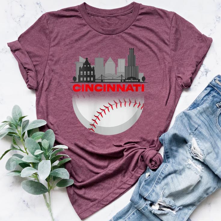 Cincinnati Vintage Style Of Baseball Bella Canvas T-shirt