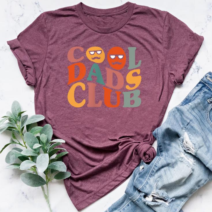 Cool Dads Club Dad Father's Day Retro Groovy Pocket Bella Canvas T-shirt