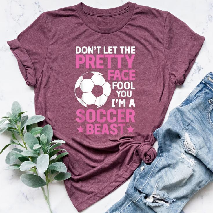 Cool Soccer For N Girls Soccer Lover Player Sports Bella Canvas T-shirt